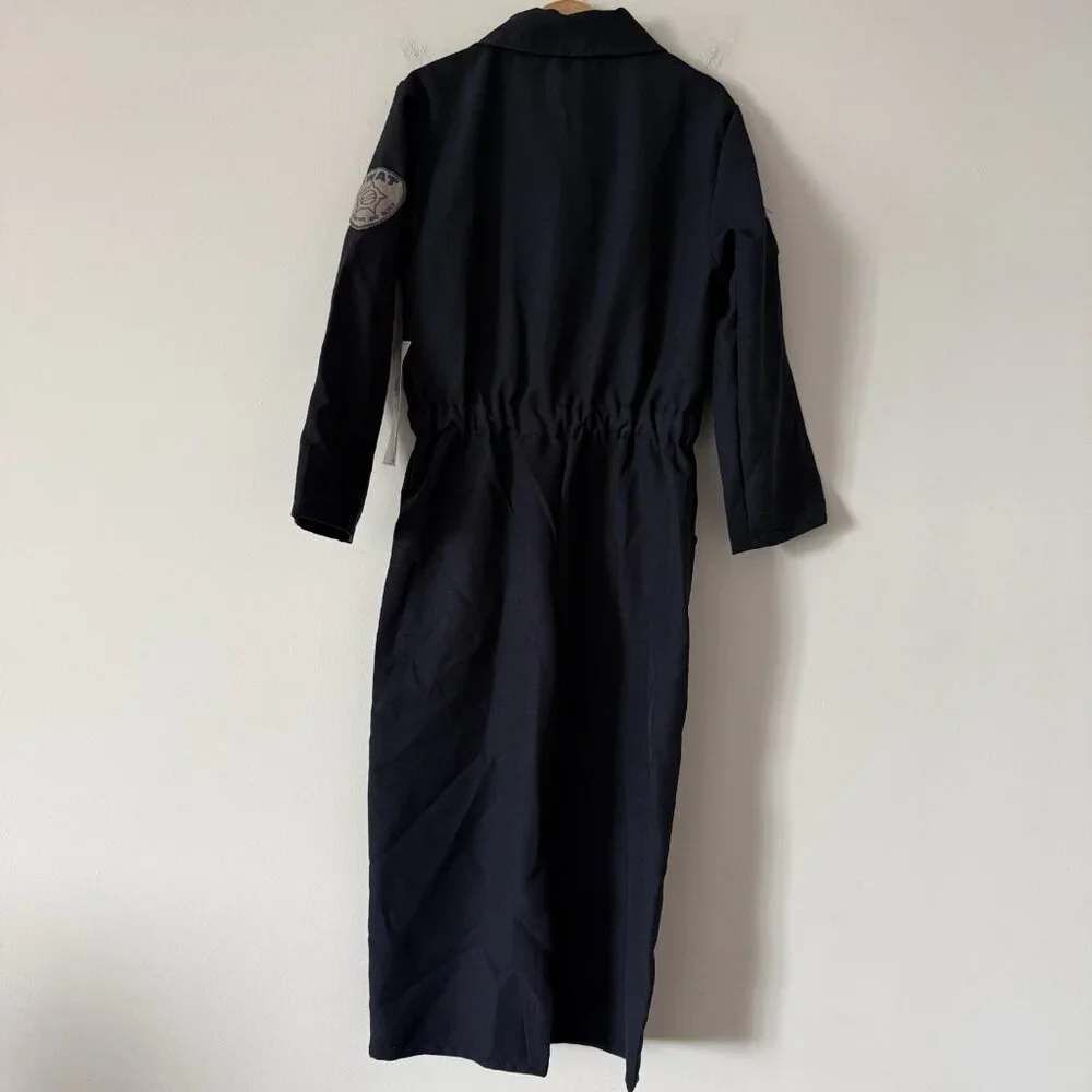 SWAT Team Jumpsuit Costume Sz Small (5/6) American‎ Flag Badge Enforcement NWT